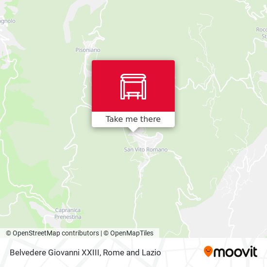 Belvedere Giovanni XXIII map