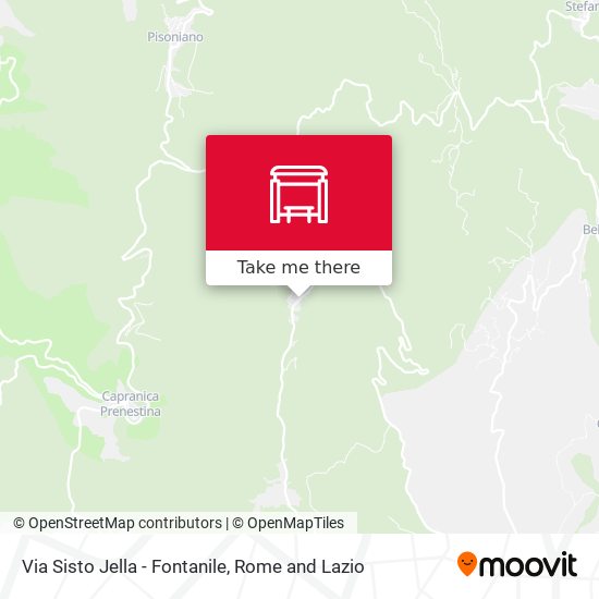 Via Sisto Jella - Fontanile map