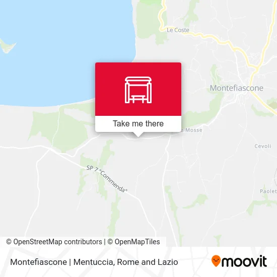 Montefiascone | Mentuccia map
