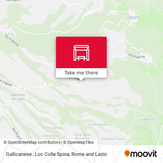 Gallicanese , Loc Colle Spina map