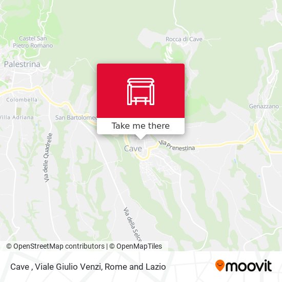 Cave , Viale Giulio Venzi map