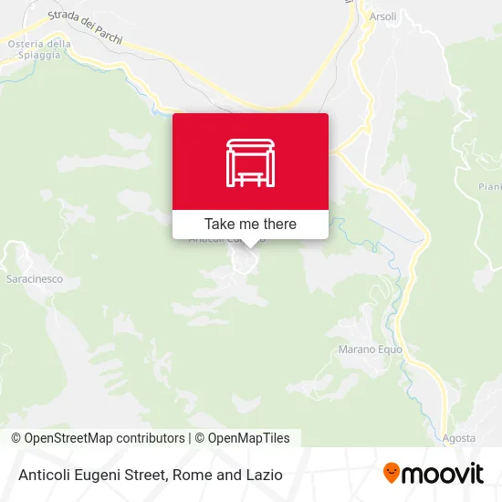 Anticoli Eugeni Street map