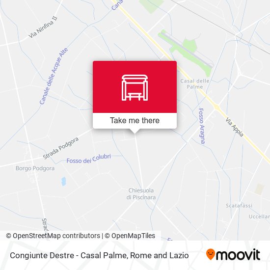 Congiunte Destre - Casal Palme map