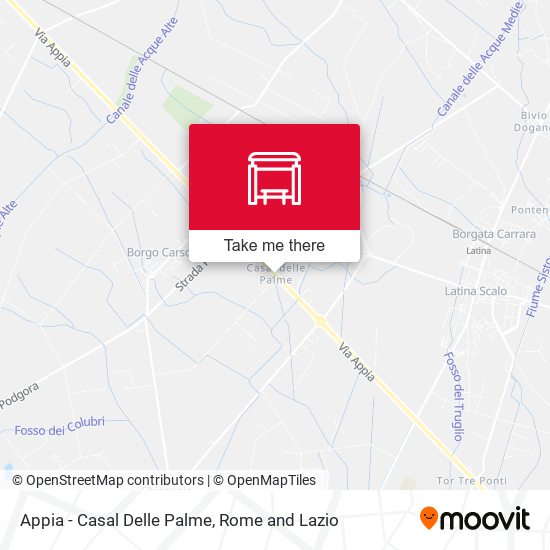 Appia - Casal Delle Palme map