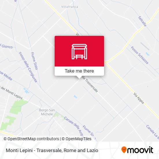 Monti Lepini - Trasversale map