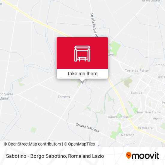 Sabotino - Borgo Sabotino map