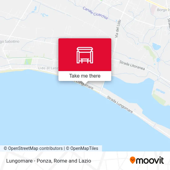 Lungomare - Ponza map