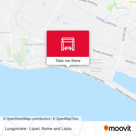 Seafront - Lipari map