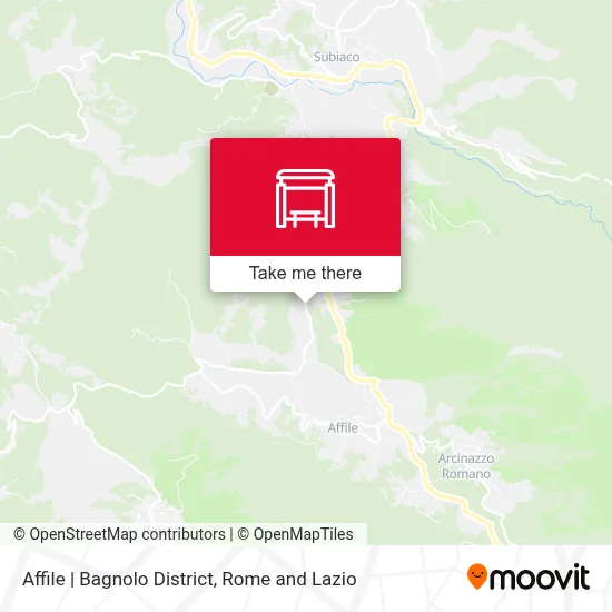 Affile | Bagnolo District map