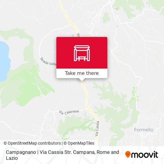 Campagnano | Via Cassia Str. Campana map