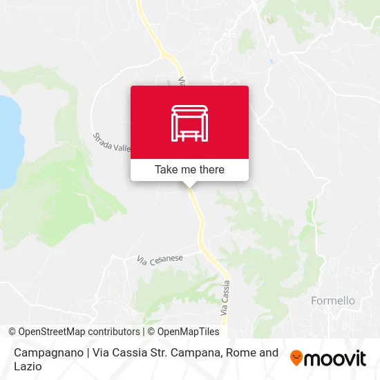 Campagnano | Cassia Street Campana Road map