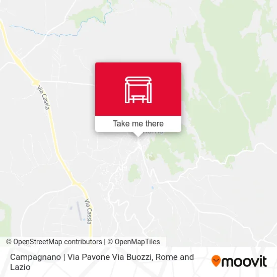 Campagnano | Pavone Road Buozzi Road map