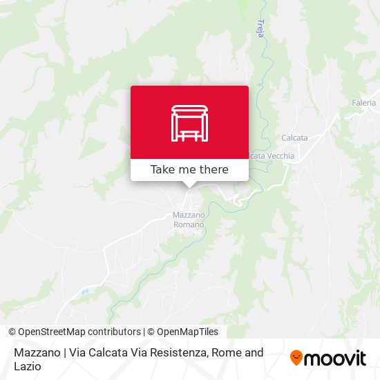 Mazzano | Via Calcata Via Resistenza map