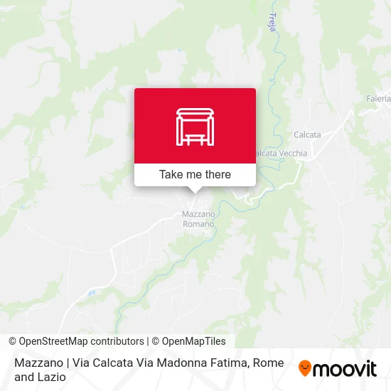 Mazzano | Calcata Street Madonna Fatima Street map
