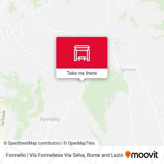 Formello | Via Formellese Via Selva map