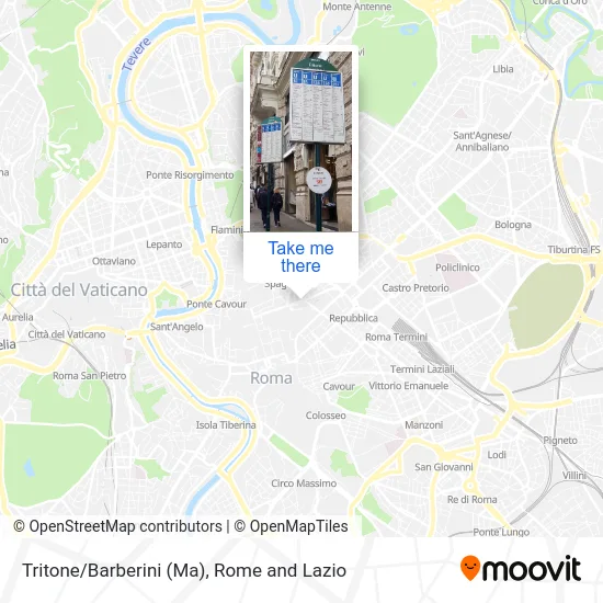 Tritone/Barberini (Ma) map