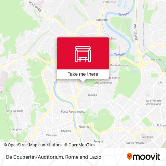 De Coubertin/Auditorium map