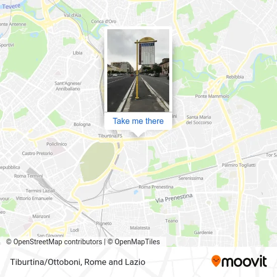Tiburtina/Ottoboni map