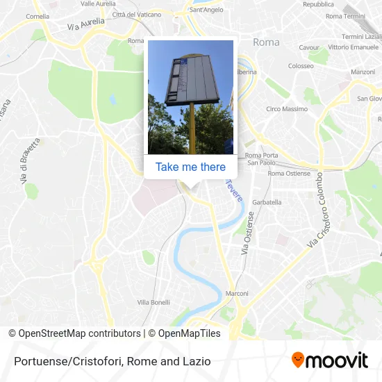 Portuense/Cristofori map