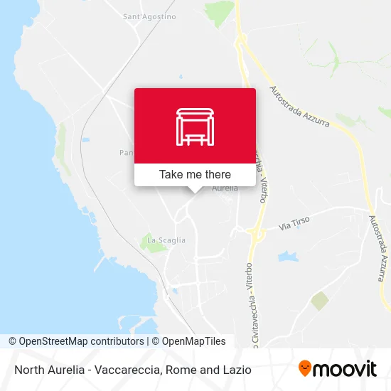 North Aurelia - Vaccareccia map