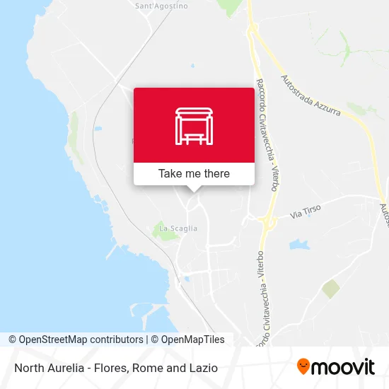 North Aurelia - Flores map