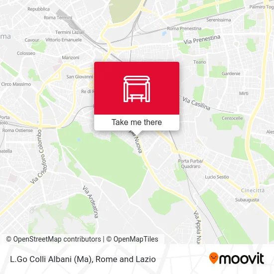 L.Go Colli Albani (Ma) map
