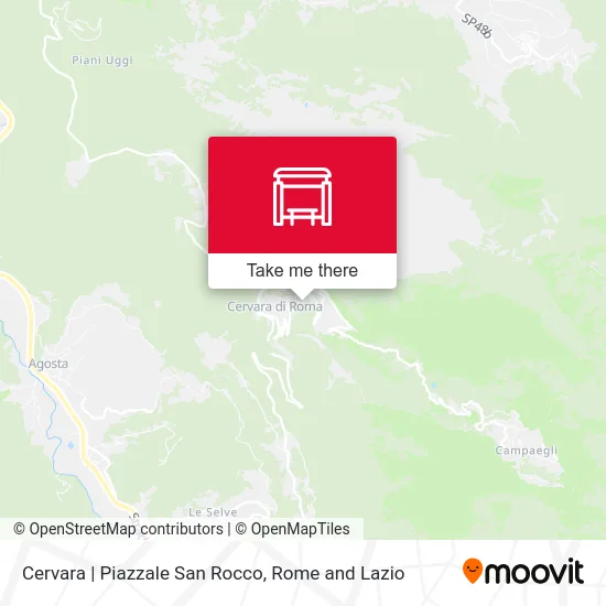 Cervara | Piazzale San Rocco map