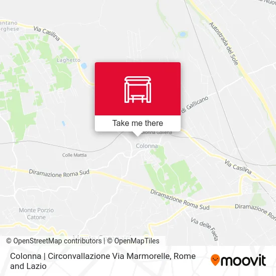Colonna | Ring Road Marmorelle Road map