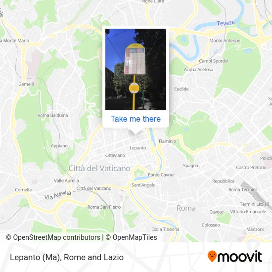 Lepanto (Metro A) map