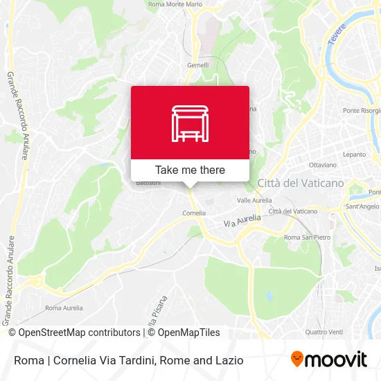 Rome Cornelia Via Tardini map