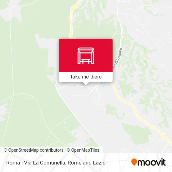 Roma | Via La Comunella map