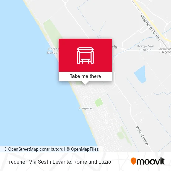 Fregene | Sestri Levante Road map