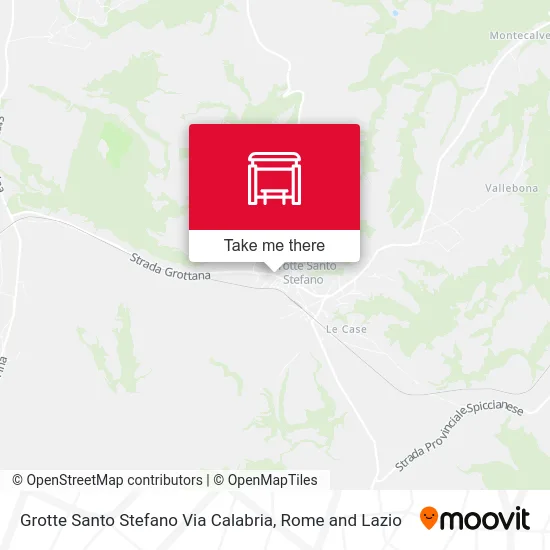 Grotte Santo Stefano Calabria Street map