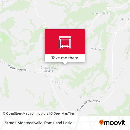Strada Montecalvello map