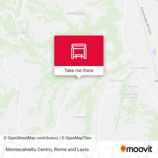 Montecalvello Center map