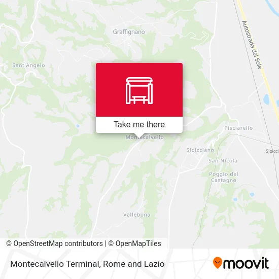 Montecalvello Terminal map