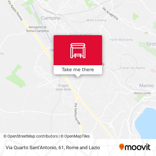 Via Quarto Sant'Antonio, 61 map