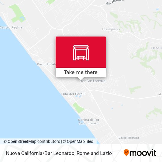 Nuova California/Bar Leonardo map