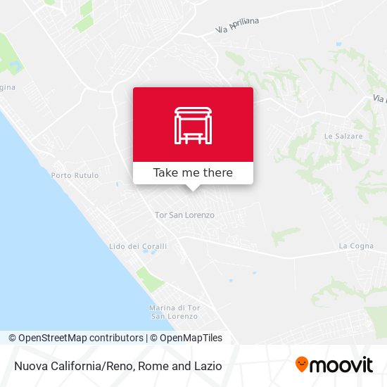 Nuova California/Reno map