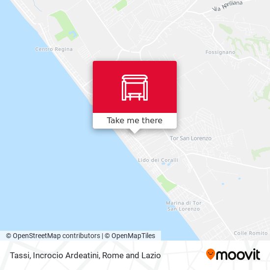 Tassi, Incrocio Ardeatini map