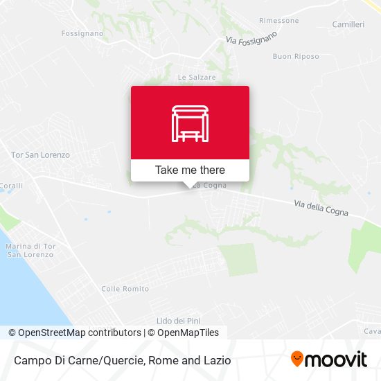Campo Di Carne/Quercie map