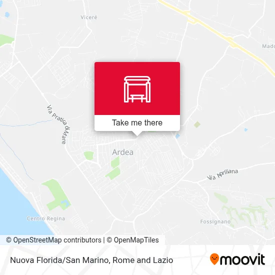 Nuova Florida/San Marino map
