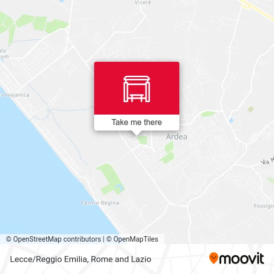 Lecce/Reggio Emilia map