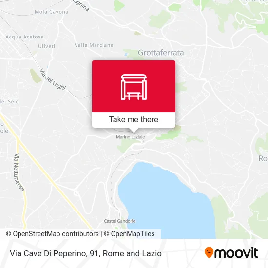 Peperino Quarry Street, 91 map