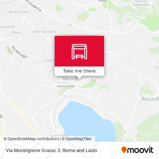 Via Monsignore Grassi, 3 map