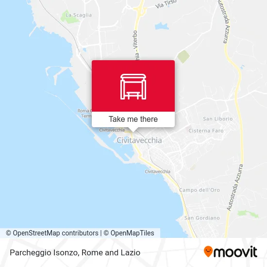 Isonzo Parking map