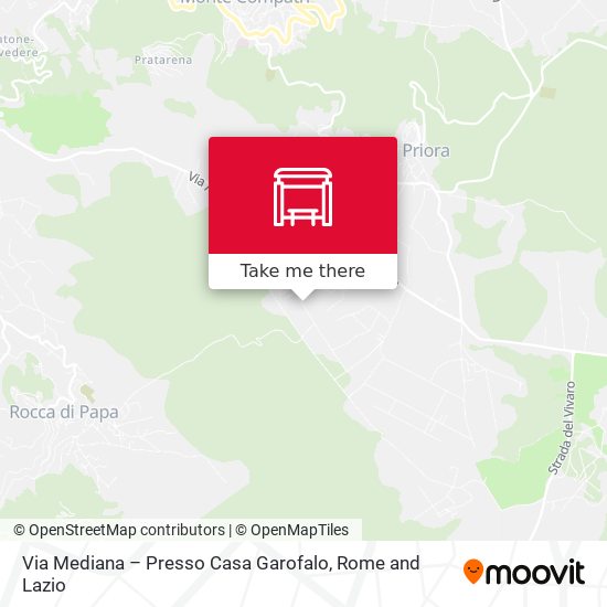 Via Mediana – Presso Casa Garofalo map