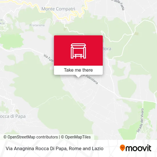 Anagnina Road Rocca Di Papa map