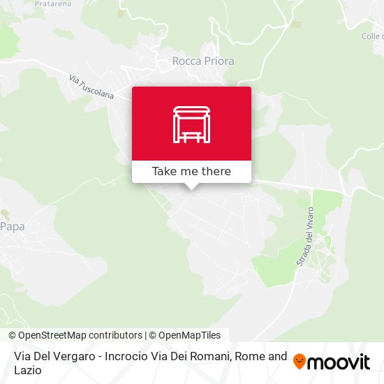 Via Del Vergaro - Incrocio Via Dei Romani map