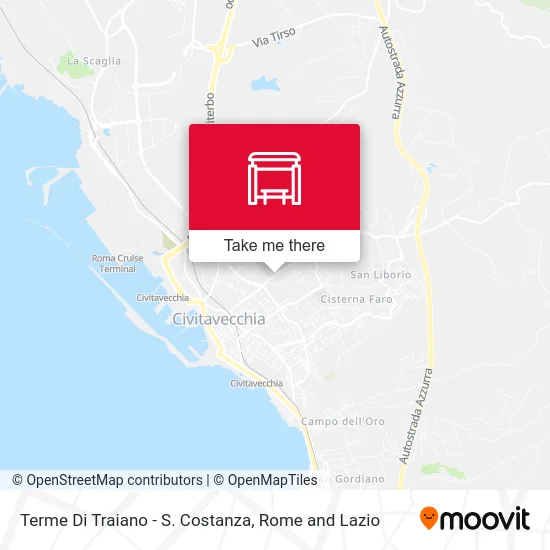 Trajan's Baths - St. Constance map